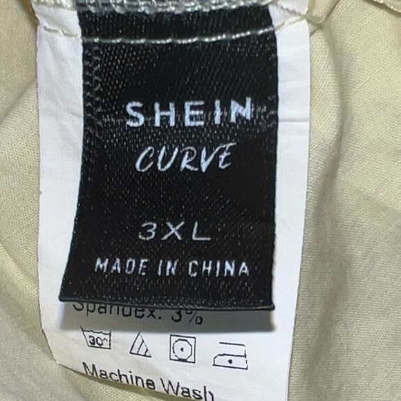 SHEIN Curve Smocked Cami, Yellow Size 3X - Picture 5 of 6